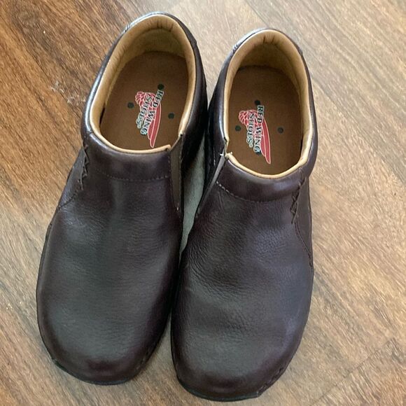 Red Wing Brown Leather Clogs Sz 8.5 - Picture 4 of 9